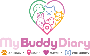 Logo MyBuddyDiary — animaux réunis dans un cœur